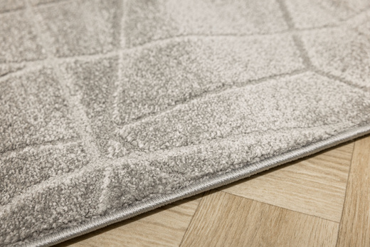 Chodnik Aruba G162A d.grey/grey Szary Romby Linie szerokość 80 cm