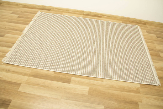 Dywan Sznurkowy Oria 20721/YV7-X Beż Krem Szary Linie Gruby Splot