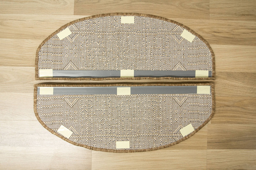 Nakładki Półokrągłe Sznurkowe Terra Aztec 04 Linie Beż Grafit