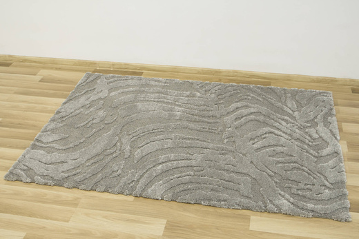 Dywan Coco 59615/77 Shaggy Szary Dwupoziomowy