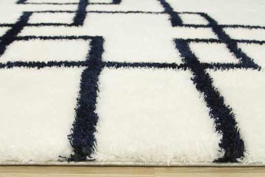 Dywan Boho 616 cream/navy blue Krem Granat Linie