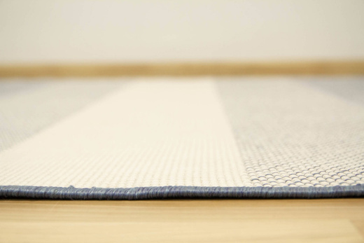 Dywan Dwustronny Sznurkowy Brussels 205248/10310 Ocean Niebieski Krem Pasy Outdoor