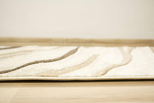 Chodnik Amelia C012A cream/beige Beż Brąz Fale szerokość 100 cm