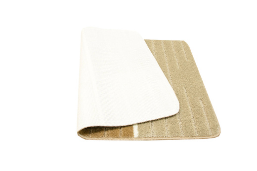 Komplet 2-częściowy Łazienkowy Como Beige Beżowy Krem Pasy