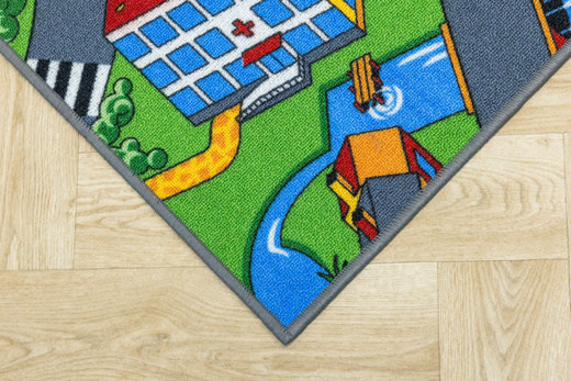 Wykładzina Little Village uliczki na filcu szerokość 4 m