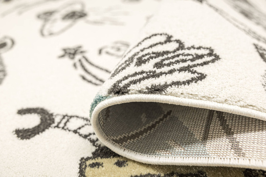 Dywan Lima G931A cream/d.grey Pastelowy Krem Turkus Roboty