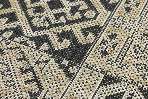 Antypoślizgowy Dywan FLEX 19636/P10 Grafit Beż Patchwork