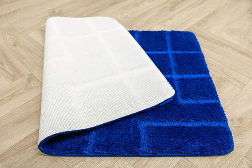 Dywanik Łazienkowy Antypoślizgowy Inez Blue Niebieski Geometria