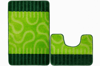 Komplet 2-częściowy Łazienkowy Ronda Green Zielony