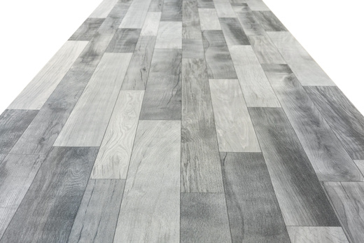 Wykładzina PCV Plaza Holm Oak 999M Szare Deski szerokość 1 m