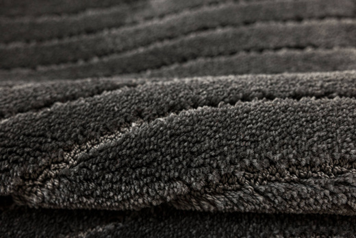 Dywanik Łazienkowy Antypoślizgowy Sara Dark Grey Ciemny Szary Fale