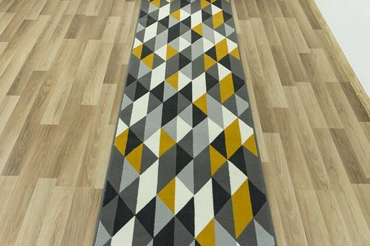 Chodnik luna 503652/89915 żółte trójkąty szerokość 60 cm