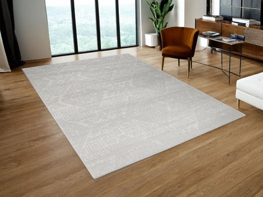 Dywan Sznurkowy Haga 04196A cream/l.grey Szary Krem Ornament Romby Outdoor