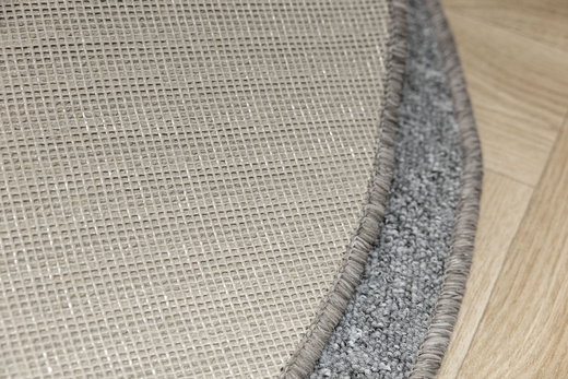 Okrągły Dywan Pętelkowy Turbo 9623 Szary Juta