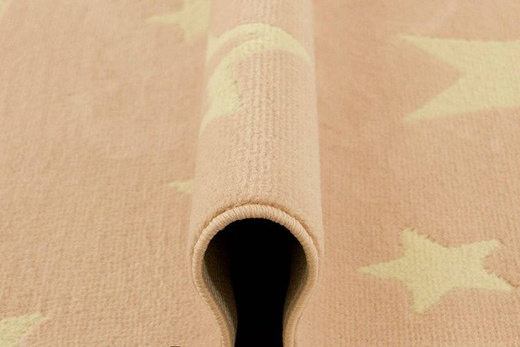 Dywan KIDS 533744/85822 gwiazdki pastelowy pudrowy róż