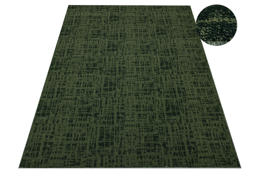 Dywan Pętelkowy Traffic 45 Butelkowa Zieleń Kratka Melanż