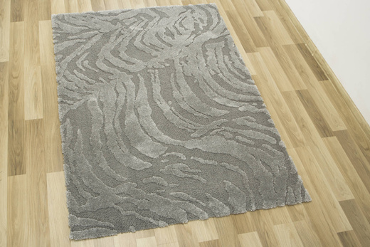 Dywan Coco 59615/77 Shaggy Szary Dwupoziomowy