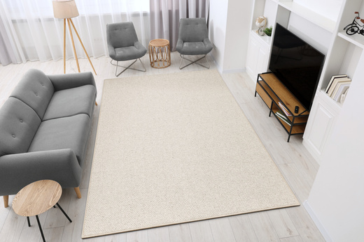 Wełniany Dywan Pętelkowy Clanton 274 ab Krem Gruby Splot