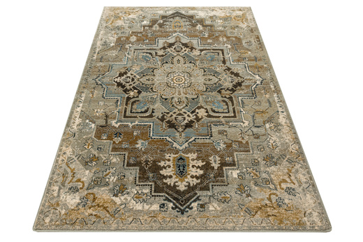 Wełniany Dywan Dywilan Omega Abbas Koniak Ornament