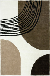 Dywan Clara 02923A cream/brown Brąz Krem Abstrakcja