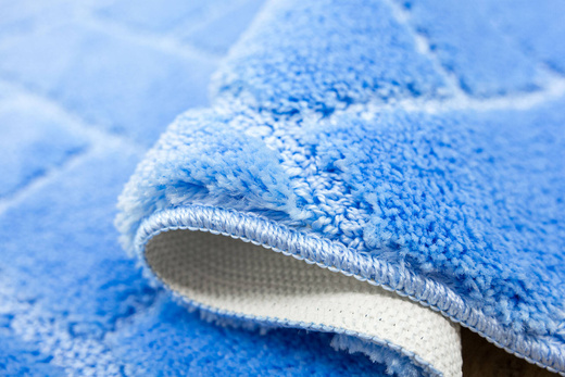 Dywanik Łazienkowy Antypoślizgowy Lotus Light Blue Błękitny Cegiełka