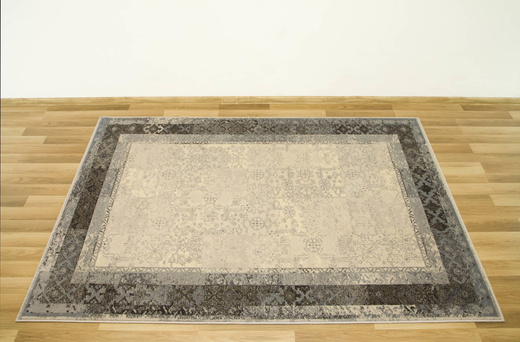 Wełniany Dywilan Moon Lumena Silver Szary Niebieski