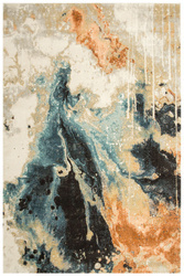 Dywan Lucca 9815B l.grey/cream Abstrakcyjny Turkus Grafit Łosoś