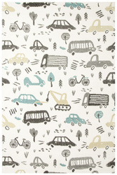 Dywan Dziecięcy Lima G762A cream/d.grey Samochody Krem Szary