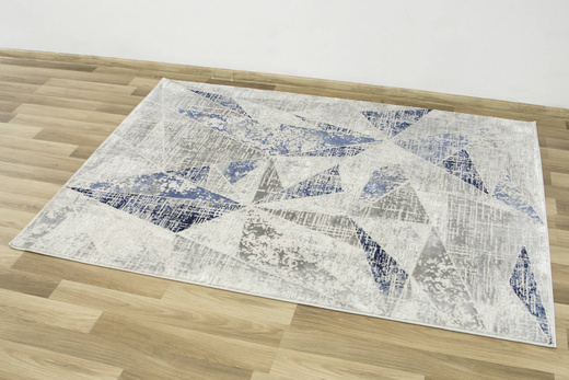 Dywan Verano C467A m grey/l.blue Szary Niebieski Trójkąty