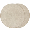 Okrągły Dwustronny Dywan Sznurkowy Brussels 205580/10610 linen Outdoor