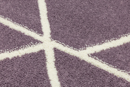 Dywan Dziecięcy Lima C877B lila/cream Fiolet Krem Trójkąty