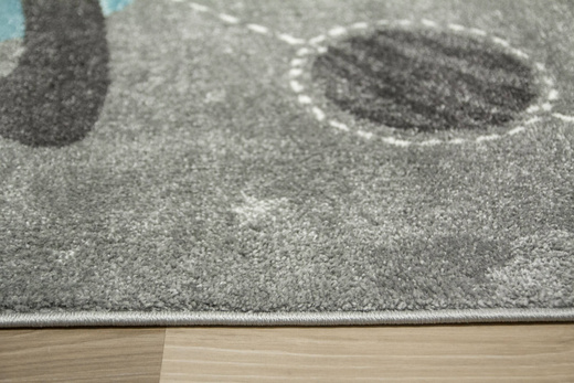 Dywan Lima F495A l.grey/blue Pastelowy Szary Niebieski Planety