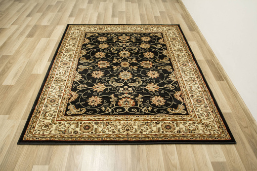 Dywan Super Rose 2338A black/cream Ornament Czarny Beż Krem