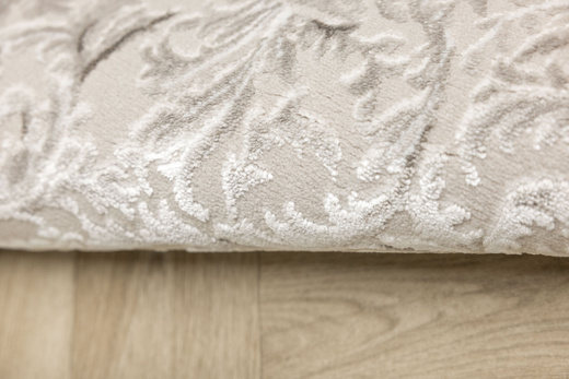 Dywan Nantes NT211A Vizon/Vizon Szarobeżowy Krem Ornament