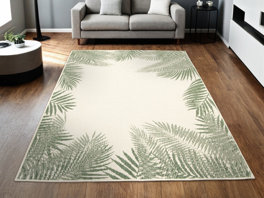 Dywan Dwustronny Sznurkowy Brussels 205183/10520 green liście palmy Outdoor