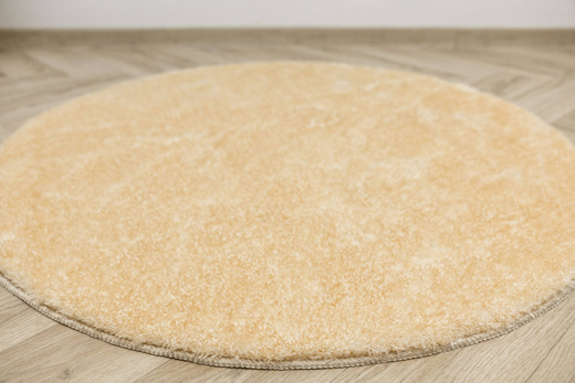 Dywan Okrągły Shaggy Antypoślizgowy Malmo Beż