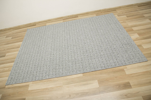 Wykładzina Zembla 73 Szary Grafit Kratka szerokość 5 m