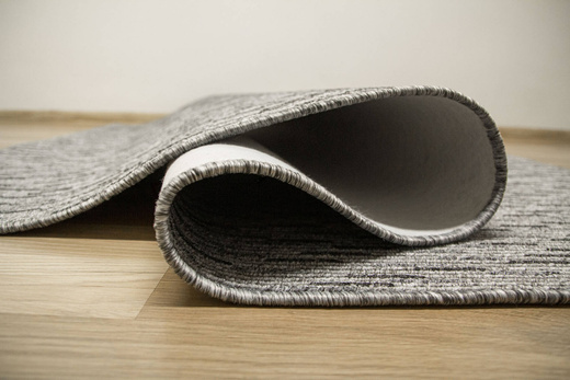 Dywan Pętelkowy Genewa 79 Szary Grafit Melanż Gruby Splot Prążki