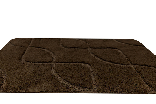 Dywanik Łazienkowy Antypoślizgowy Ivona Brown Brąz Linie