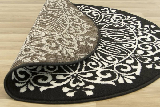 Okrągły Dywan Luna 503788/50944 black
