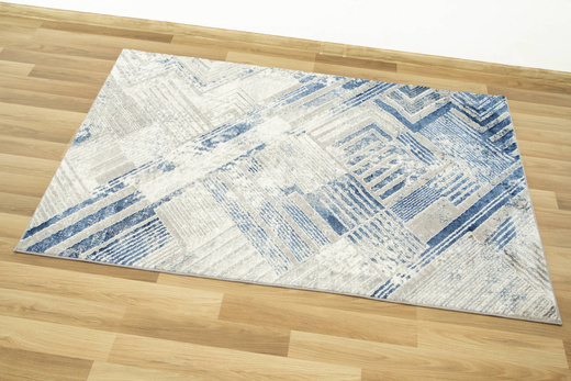 Dywan Home 354 grey/navy Szary Niebieski Paski