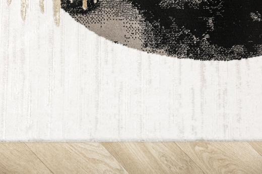 Dywan Kashmir KR107H Black/Vizon Czarny Złoty Abstrakcja