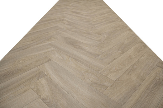 Obiektowa wykładzina PCV Soho Laurel Oak 116L Jodełka Parkiet Beż szerokość 1 m