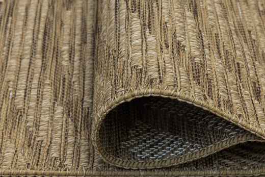 Dywan Sznurkowy Ella ST022A brown/brown Beż Brąz Wachlarze Outdoor