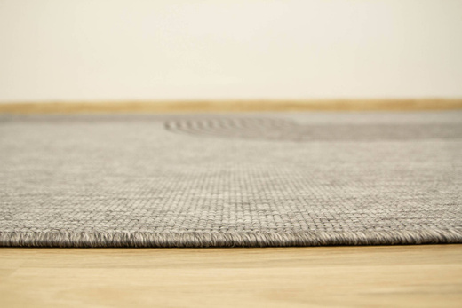 Dywan Dwustronny Sznurkowy Brussels 205631/11020 night silver Szary Grafit Fala Outdoor