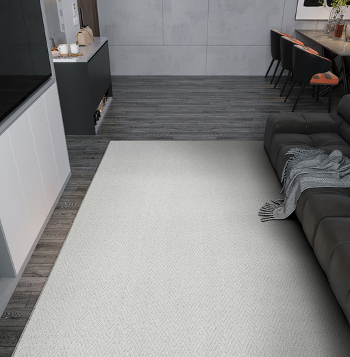 Dywan Pętelkowy Havanna 5121 Szary Gruby Splot Jodełka