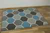 Dywan LUNA 503833/95812 grey/bl koniczyna niebiesko-szara