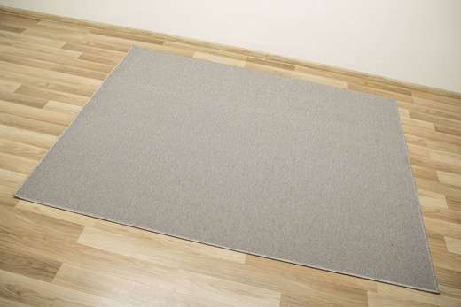 Dywan Płaskotkany Rhodos Szary Karbowane Runo