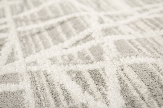 Chodnik Loris G162D cream/d.grey Stebrzysty Szary Krem szerokość 80 cm