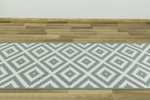 Antypoślizgowy chodnik romby szary 19 szerokość 100 cm